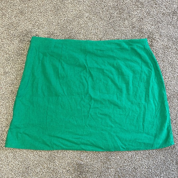 NWT Green linen skirt size XXL - Picture 3 of 5